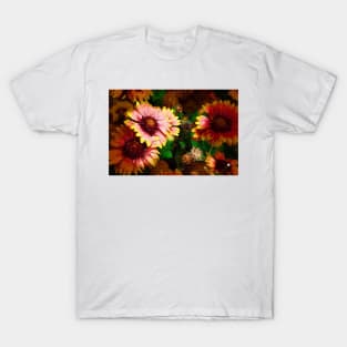 Fall Flowers In Impasto T-Shirt